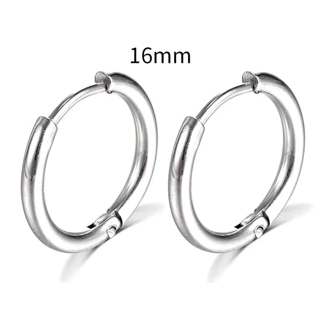 2022 Neue Einfache Edelstahl Gold Kleine Hoop Ohrringe für Frauen Männer Knorpel Ohr Piercing Schmuck Pendientes Hombre Mujer