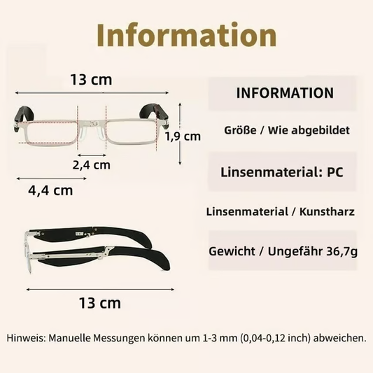 👓Klappbare Lesebrille gegen Blaulicht🎁Hartschale gratis dazu