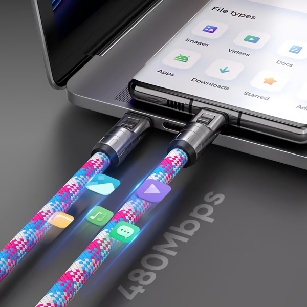 🔥 USB-C zu USB-C 240W Ladekabel im Armband-Design