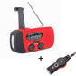 Multifunktionales tragbares Notfallradio mit Solarbetrieb