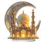 Tischdekoration mit Ramadan-Moscheemotiv und Sockel, 1 Stück, 3D-Acryl-Tischornament mit flacher Optik, multifunktionale Dekoration für Esstisch, Büro oder Schreibtisch im Studentenwohnheim.