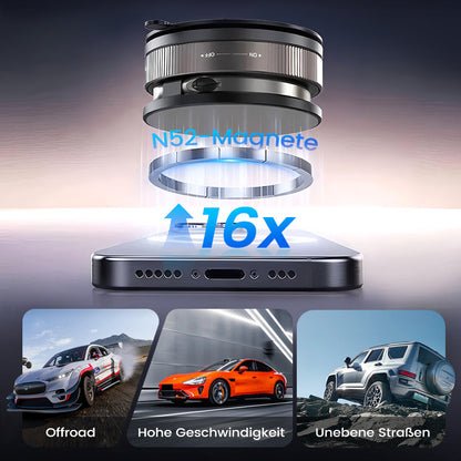 360° einstellbarer magnetischer Vakuum-Telefonhalter