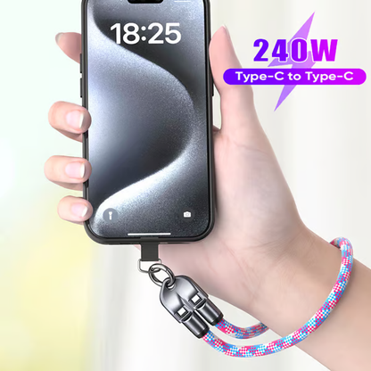 🔥 USB-C zu USB-C 240W Ladekabel im Armband-Design