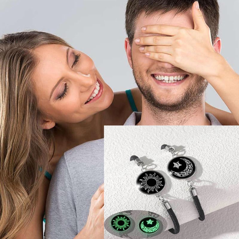 ❤️✨ Paar-Armband mit Sonnen-Mond-Motiv – Verbundenheit, auch bei Entfernung! ✨