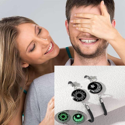 ❤️✨ Paar-Armband mit Sonnen-Mond-Motiv – Verbundenheit, auch bei Entfernung! ✨