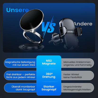 360° einstellbarer magnetischer Vakuum-Telefonhalter