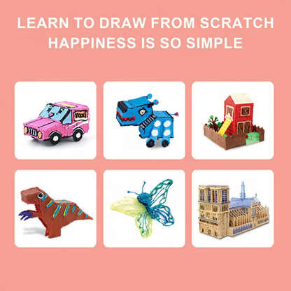 🎁Neuer 3D-Druckstift, 3D-Stift-Set für Kinder, mit LCD-Display und PLA-Filament