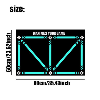 🎅LETZTER TAG DES AUSVERKAUFS 50 % RABATT – ⚽Fußballtrainingsmatte für alle Leistungsstufen, rutschfest und geräuscharm