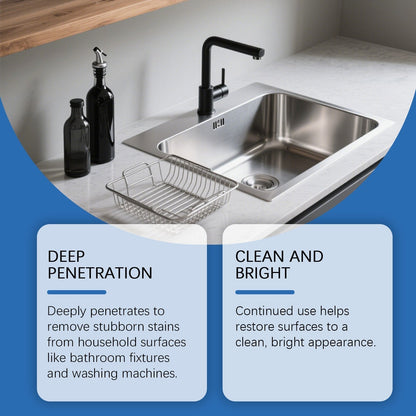 Schimmelentferner-Gel mit Scheuerbürste – Effektiver Schimmelentferner für Waschmaschinen-Dichtungen, Duschfugen, Fliesenfugen und Badezimmer