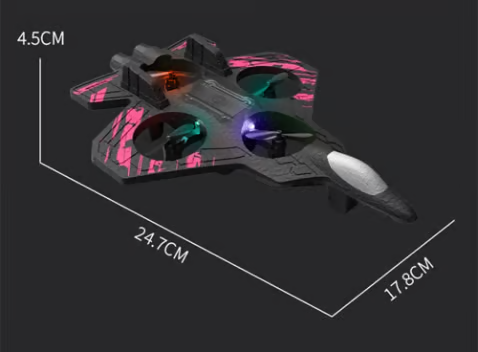 ✈️Weihnachtsgeschenk-Tipp! ✈️ RC Stunt-Jet (360°-Saltos + LED-Beleuchtung) für Kinder🎄