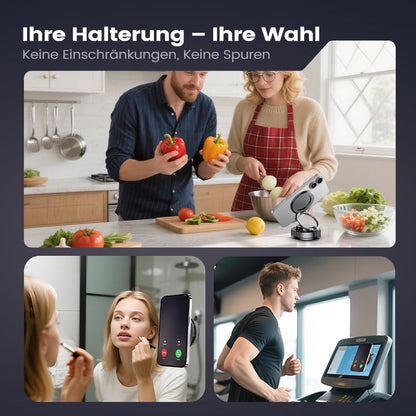 360° einstellbarer magnetischer Vakuum-Telefonhalter