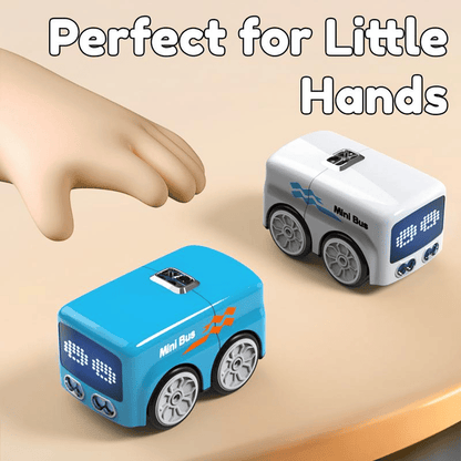 🎅 Letzter Tag Verkauf 50% Rabatt 💖🎁 Magic Mini Bus Spielzeug, RC-gesteuert mit Auto-Ausdrücken und 4 Spielmodi, Ideales Geschenk für Kinder