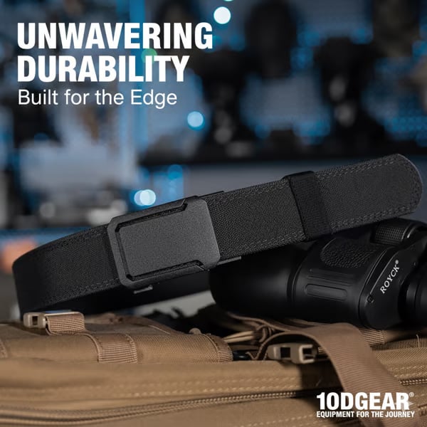 Verstärkter, doppellagiger taktischer Nylongürtel mit Automatikschnalle – verbesserte Version