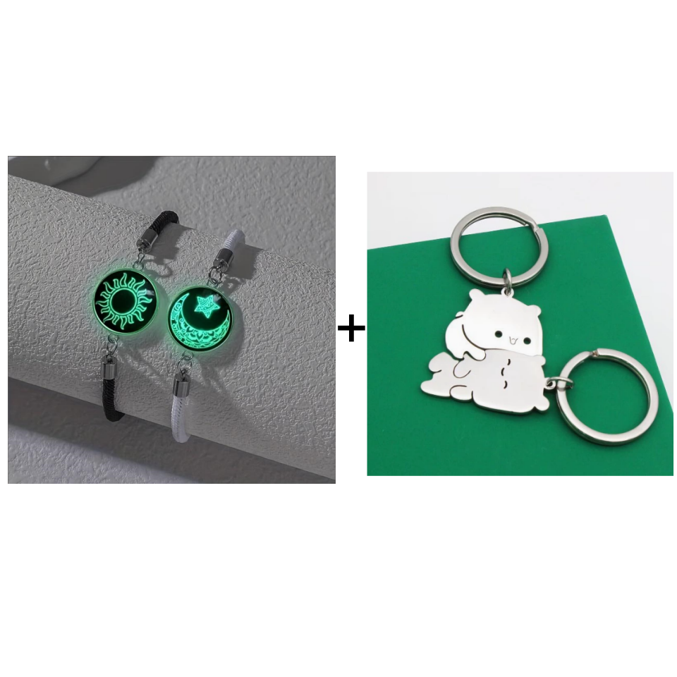 ❤️✨ Paar-Armband mit Sonnen-Mond-Motiv – Verbundenheit, auch bei Entfernung! ✨