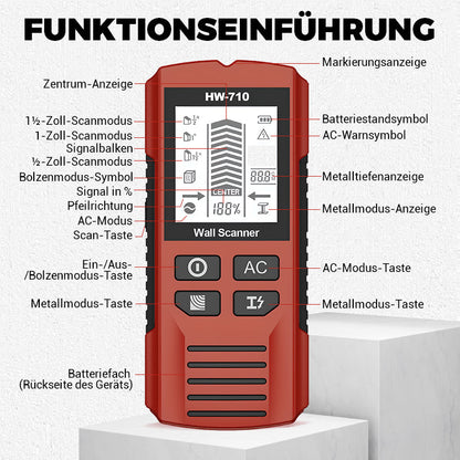 🎁💥Begrenzte Zeit 50% Rabatt💥Multifunktionaler Handheld Metall und Wand Detektor