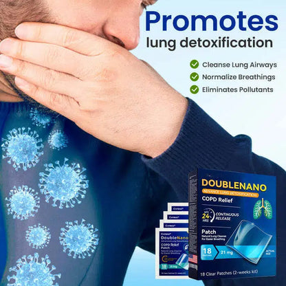 🏅FDA Approved|USA DoubleNano COPD Relief Patch (💝 Cough, wheezing, shortness of breath, sputum, stuffy nose, bronchitis, bronchitis, allergy symptoms, lung discomfort)