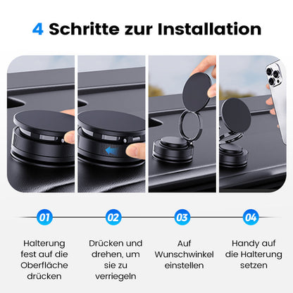 360° einstellbarer magnetischer Vakuum-Telefonhalter