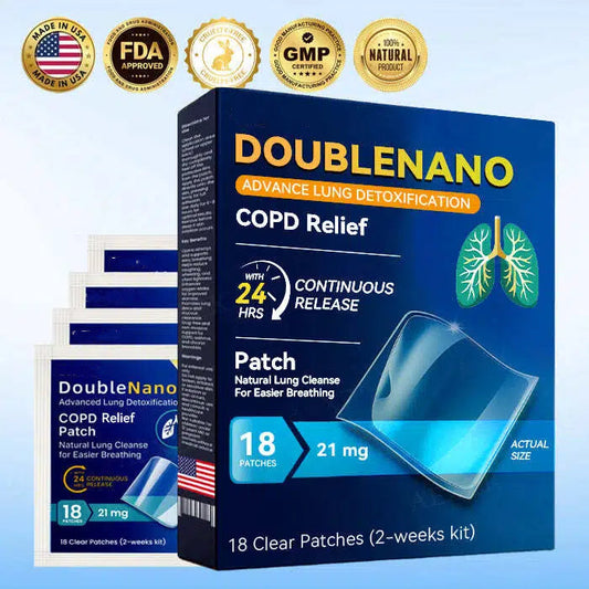 🏅FDA Approved|USA DoubleNano COPD Relief Patch (💝 Cough, wheezing, shortness of breath, sputum, stuffy nose, bronchitis, bronchitis, allergy symptoms, lung discomfort)