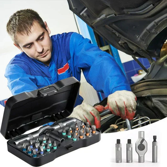 ⚡ Kit de tournevis 24 en 1 pour bricoleurs – Compact, portable et magnétique ! 🔧