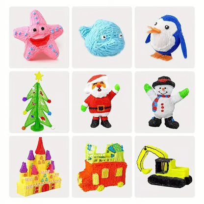 🎁Neuer 3D-Druckstift, 3D-Stift-Set für Kinder, mit LCD-Display und PLA-Filament