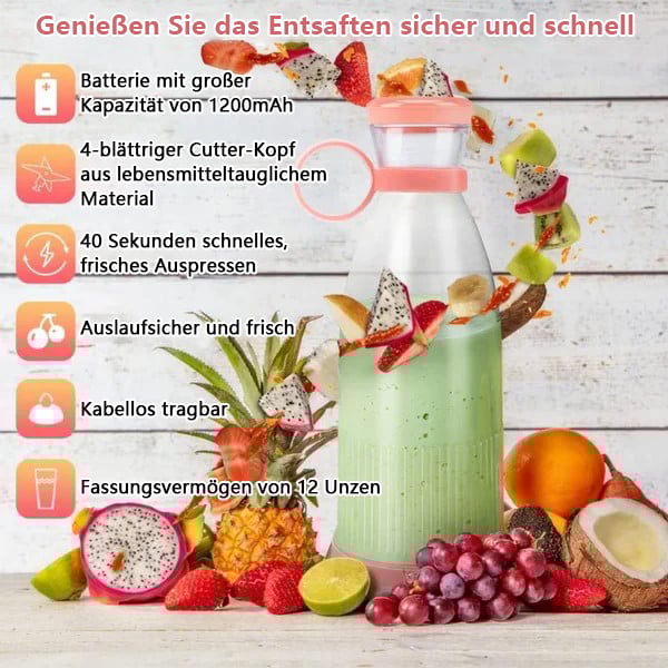 🎄 Weihnachtsangebote 🎄 Bestseller unter den tragbaren Entsaftern | 🌟 Genießen Sie jederzeit und überall frischen Saft