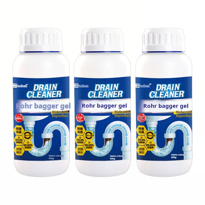 Rohrreiniger-Gel – Küchenabfluss & Toilette: Fett, Haare, Gerüche – weg in 15 Min!