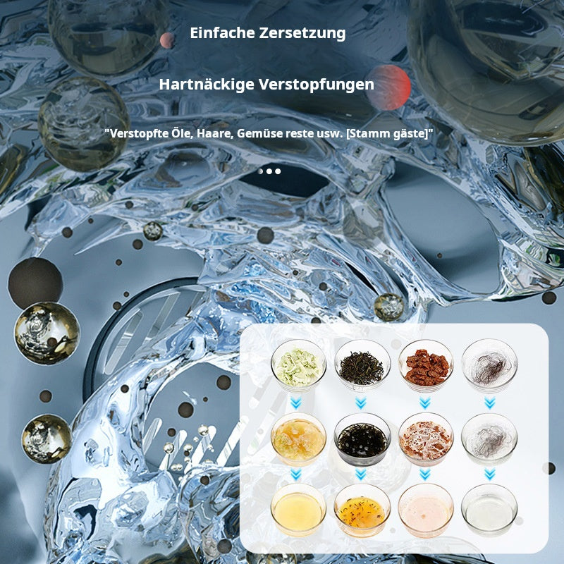 Rohrreiniger-Gel – Küchenabfluss & Toilette: Fett, Haare, Gerüche – weg in 15 Min!