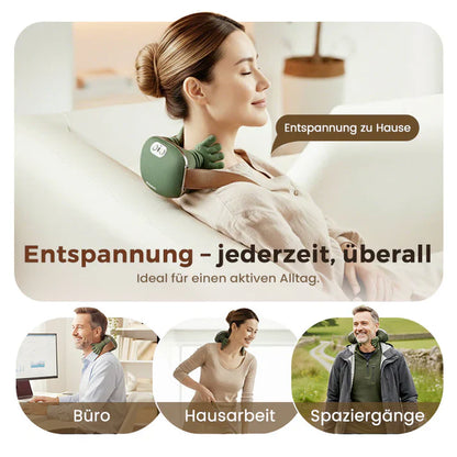 🌲 Super Weihnachtsangebot:50% RABATT! 🌲 Der Beste Tragbare Nackenmassager – 3x mehr Entspannung! 💆