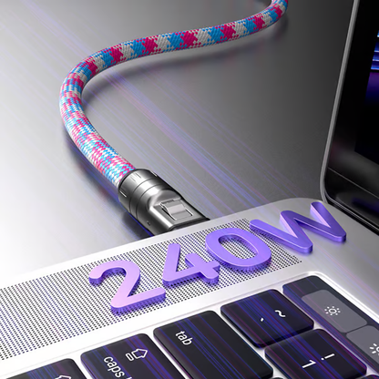 🔥 USB-C zu USB-C 240W Ladekabel im Armband-Design