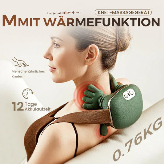 🌲 Super Weihnachtsangebot:50% RABATT! 🌲 Der Beste Tragbare Nackenmassager – 3x mehr Entspannung! 💆