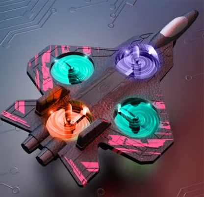 ✈️Weihnachtsgeschenk-Tipp! ✈️ RC Stunt-Jet (360°-Saltos + LED-Beleuchtung) für Kinder🎄