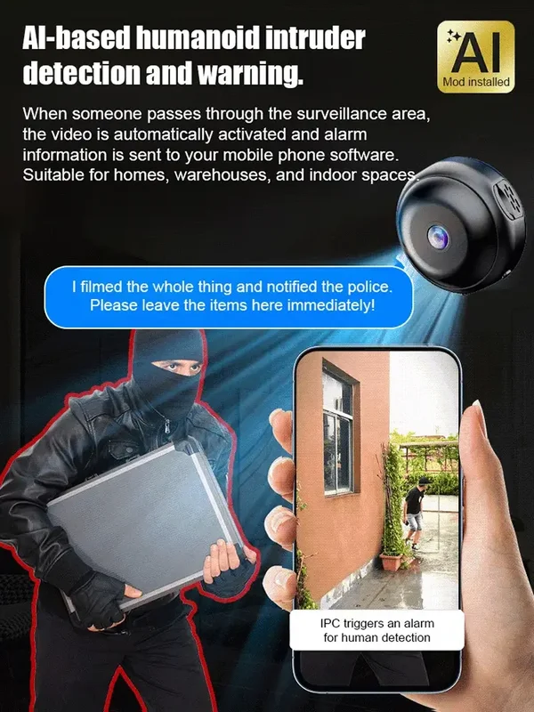 【Hidden camera HD night vision】No WIFI or electricity required💯Tiny and installs in 1 second ⚠️Remote real-time viewing