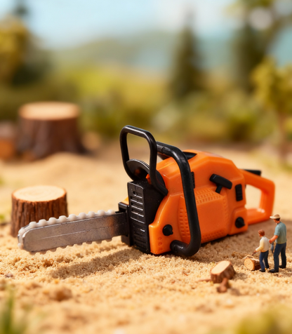 🔥 Stilvolles Miniatur-Kettensägenmodell