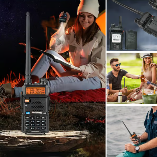 🔥Offre spéciale : 50 % de réduction🔥📡 Radio amateur longue portée UV-5R, radio bidirectionnelle UV5R, talkie-walkie bi-bande