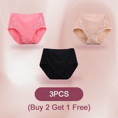 🔥50% Rabatt💟2025 Plus Größe hohe Taille auslaufsicher Baumwolle Höschen