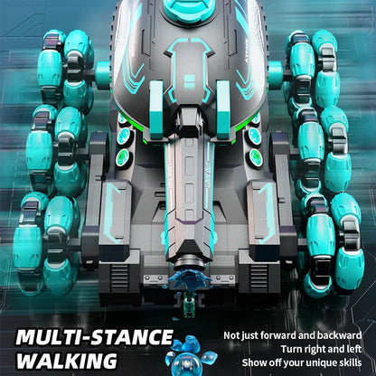 📢📢50% RABATT!!! 🎅🚗 Ferngesteuerter sechsrädriger Panzer - transformierbar für die Schlacht 🎮 Kostenloser Versand✈️