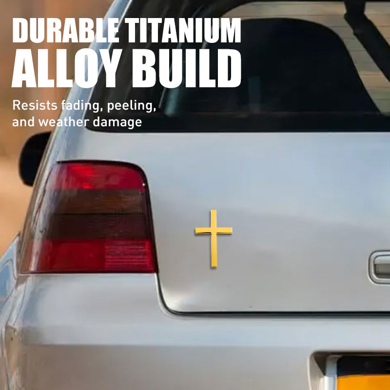 Kaufe 1 erhalte 1 gratis🚗✝️ Metallischer 3D-Kreuz-Aufkleber zur Selbstklebung für Kratzer am Auto