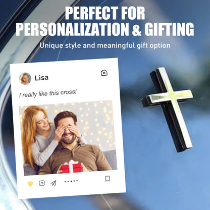 Kaufe 1 erhalte 1 gratis🚗✝️ Metallischer 3D-Kreuz-Aufkleber zur Selbstklebung für Kratzer am Auto