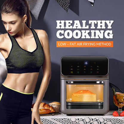 🔥 50% Rabatt - Bestes Angebot 🍳🍗  Multifunktionale Frätter mit Fenster und Touchscreen | Kostenloser Versand ✈️