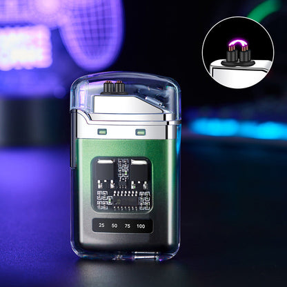 🔥⚡Wiederaufladbares, windfestes Feuerzeug mit Digitalanzeige und Pulsfunktion