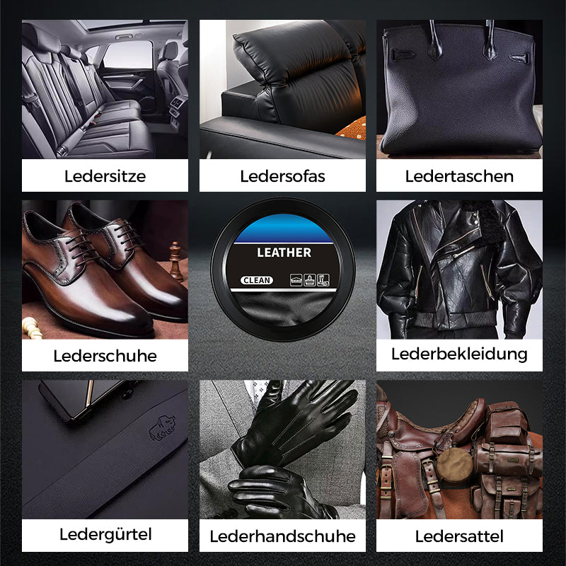 🧼 KAUFEN 3 ERHALTEN 2! ✨ Reinigungs- & Pflegecreme für Leder - Tiefenreinigung mit Natürlichen Ölen für Möbel, Autositze & Accessoires 🛋️🌟