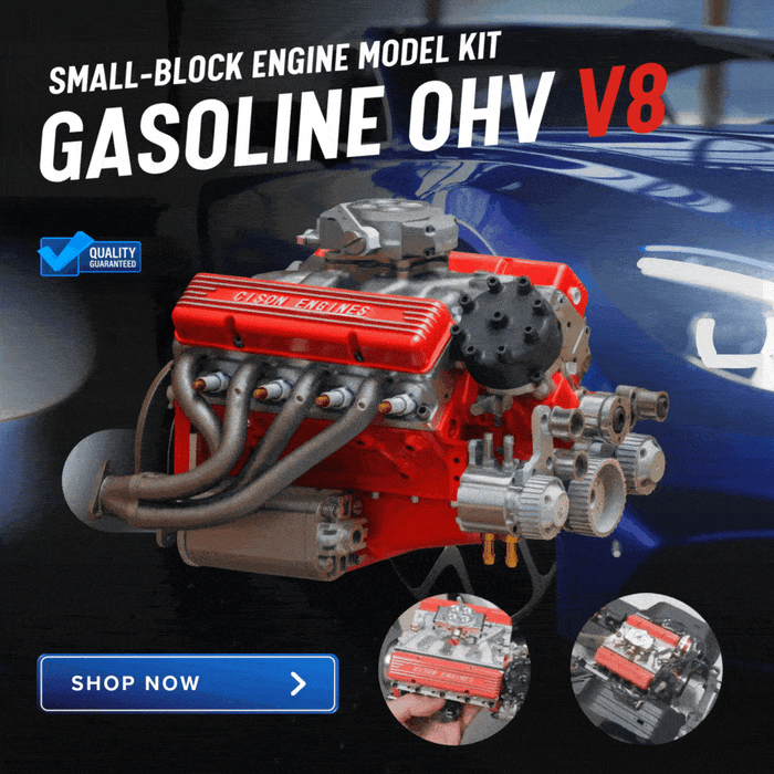 🎉Letzter Tag Sonderangebot: 50% Rabatt🔥 - CISON Benzin-OHV-V8-Motorenbausatz