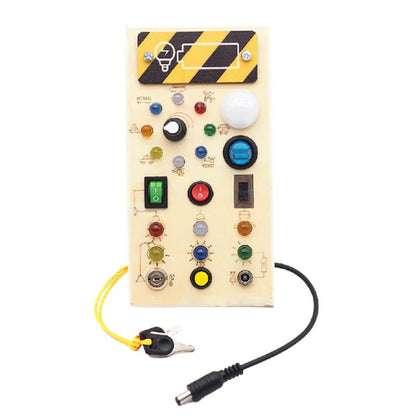 Holz beschäftigtes Brettspielzeug mit LED-Lichtern