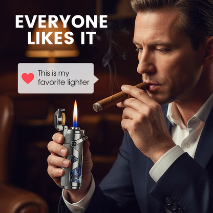Winddichte & multifunktionale tragbare Zigarren Feuerzeug