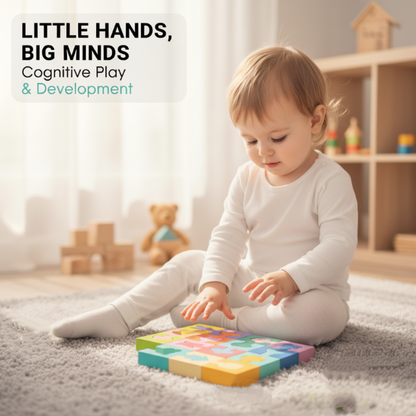 🔥Solange der Vorrat reicht 50 % Rabatt!🎉Geometrisches Holzpuzzle zum Zuordnen für Kleinkinder