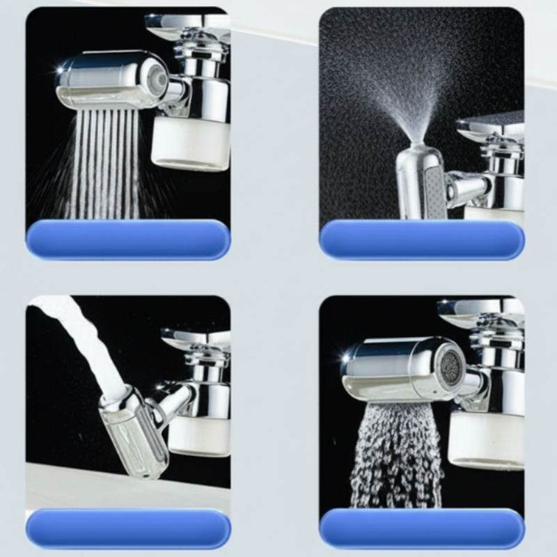 🔥MEHR KAUFEN MEHR SPAREN🔥 Schwenkbarer Wasserhahn-Luftsprudler mit 4 Modi und Filter