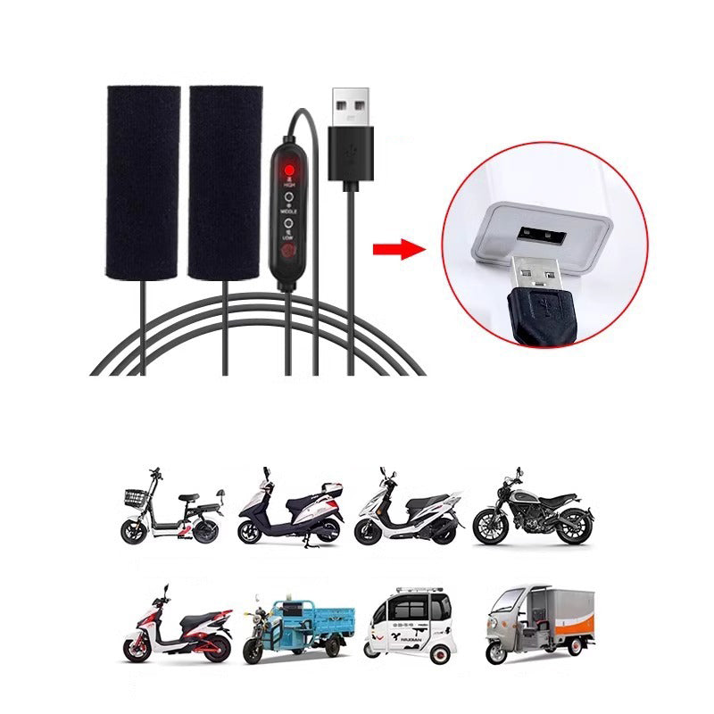 🔥 JETZT 50 % RABATT! 🏍️ Beheizbarer Fahrradlenker – 3 Temperaturstufen, einfache Montage & Komfort bei kaltem Wetter ⚡🧤