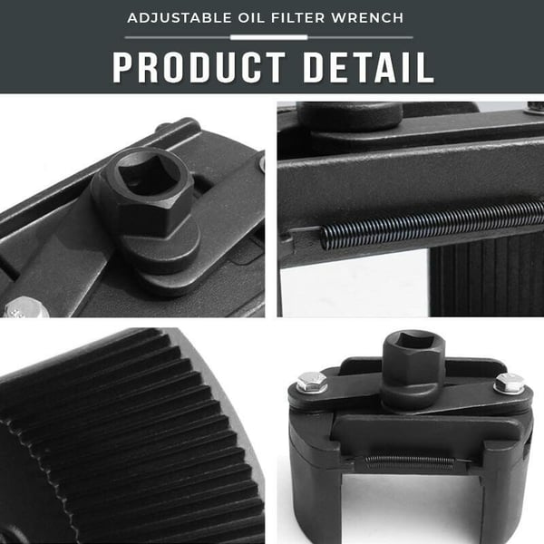 🔥Heißer Ausverkauf – 50 % RABATT🔥Verstellbarer Ölfilterschlüssel