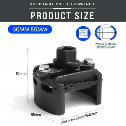 🔥Heißer Ausverkauf – 50 % RABATT🔥Verstellbarer Ölfilterschlüssel