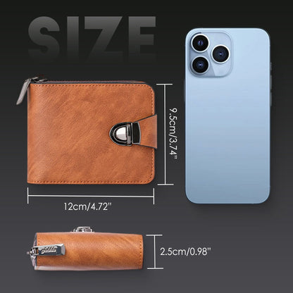 Vintage-Geldbörse mit Reißverschluss